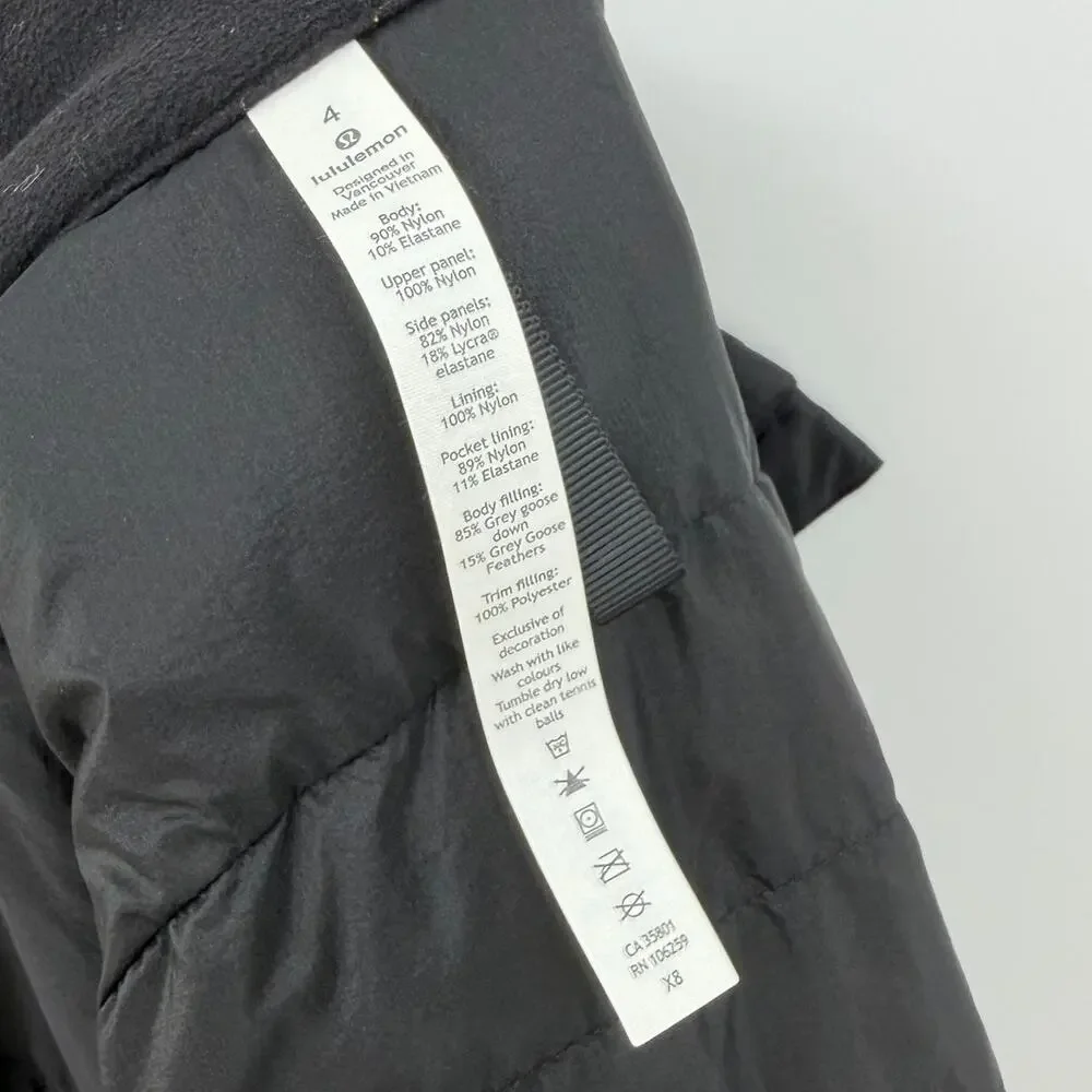 Lululemon | Down For It All Women's Black Lightweight Goose Puffer Vest 4